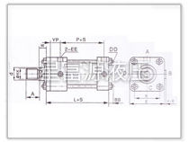 W70L-1、W140L-1輕型拉桿液壓缸系列